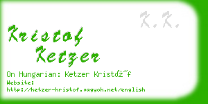 kristof ketzer business card